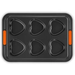 Le Creuset - Toughened Non-Stick 6 Cup Heart Muffin Tray