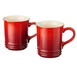 Le Creuset 1.25 Qt. Demi Kettle Tea Pot + 2 - 14oz Mugs Set | Cerise/Cherry Red -Cooking Master 61zj3y9sz6l. ac sl1500