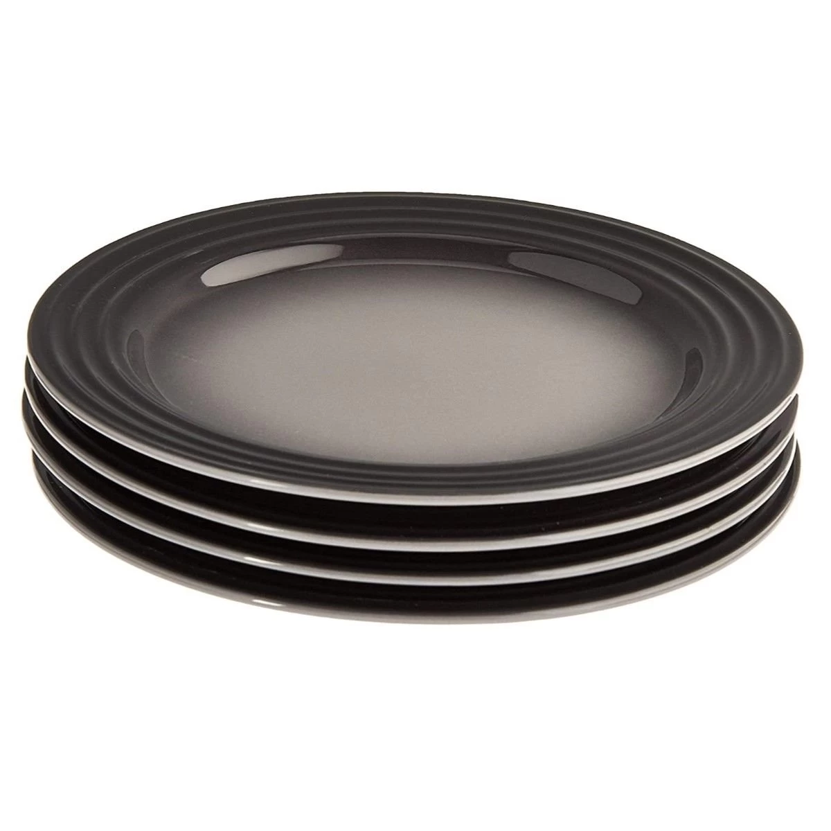 Le Creuset 8.5" Salad Plates - Set Of 4 | Oyster Grey 1 Le Creuset 8.5" Salad Plates - Set Of 4 | Oyster Grey
