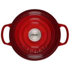 Le Creuset 2 Qt. Round Signature Cast Iron Dutch Oven With Stainless Steel Knob | Cerise/Cherry Red 8 Le Creuset 2 Qt. Round Signature Cast Iron Dutch Oven With Stainless Steel Knob | Cerise/Cherry Red -Cooking Master rs11185 ls2501 1867ss 3