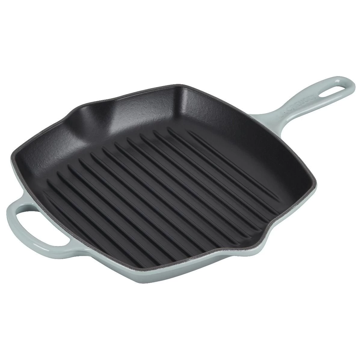 Le Creuset 10.25" Signature Square Grill Skillet | Sea Salt 1 Le Creuset 10.25" Signature Square Grill Skillet | Sea Salt