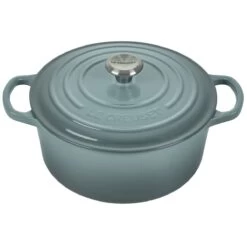 Le Creuset 3.5 Qt. Round Signature Dutch Oven With Stainless Steel Knob| Sea Salt