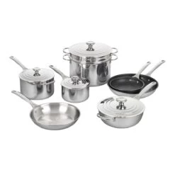 Le Creuset 12-Piece Nonstick Cookware Set | Stainless Steel